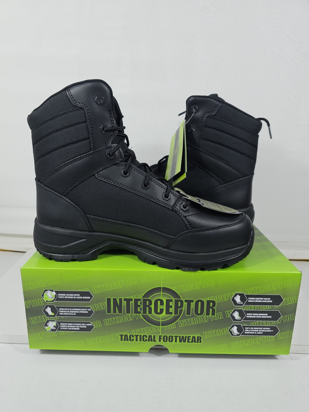 Interceptor Force 2.0 Steel Safety Toe Boots - Size 10.5 Wide (NIB)